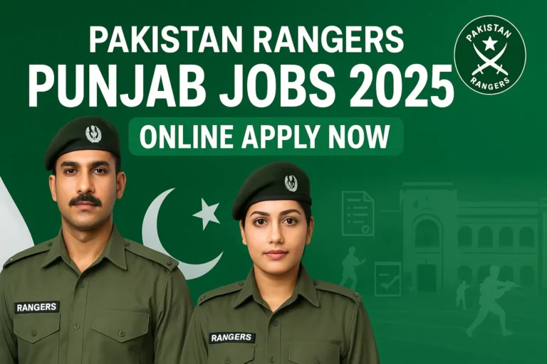 Pakistan Rangers Punjab Jobs 2025 – Recruitment Advertisement for Soldiers and Staff