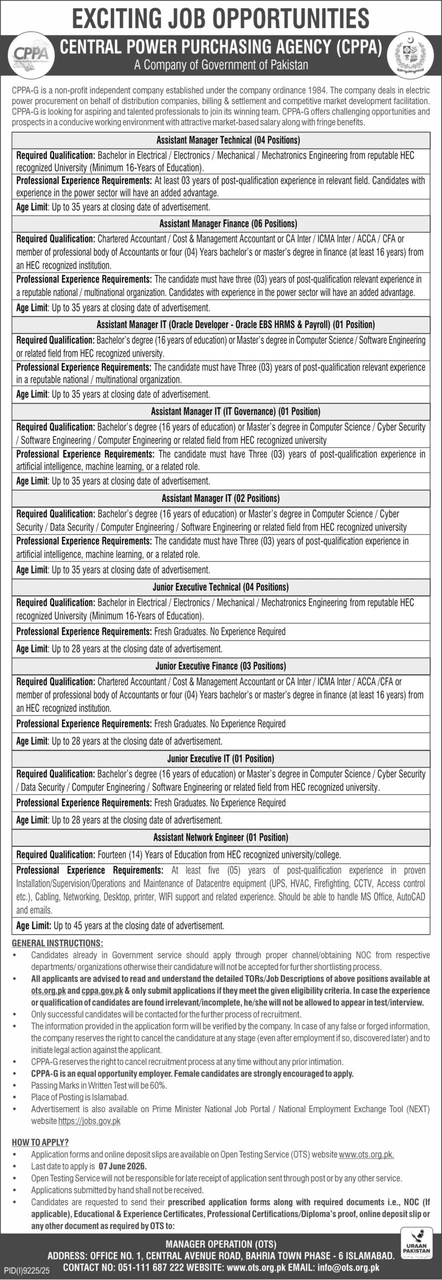 CPPA-G Jobs 2026