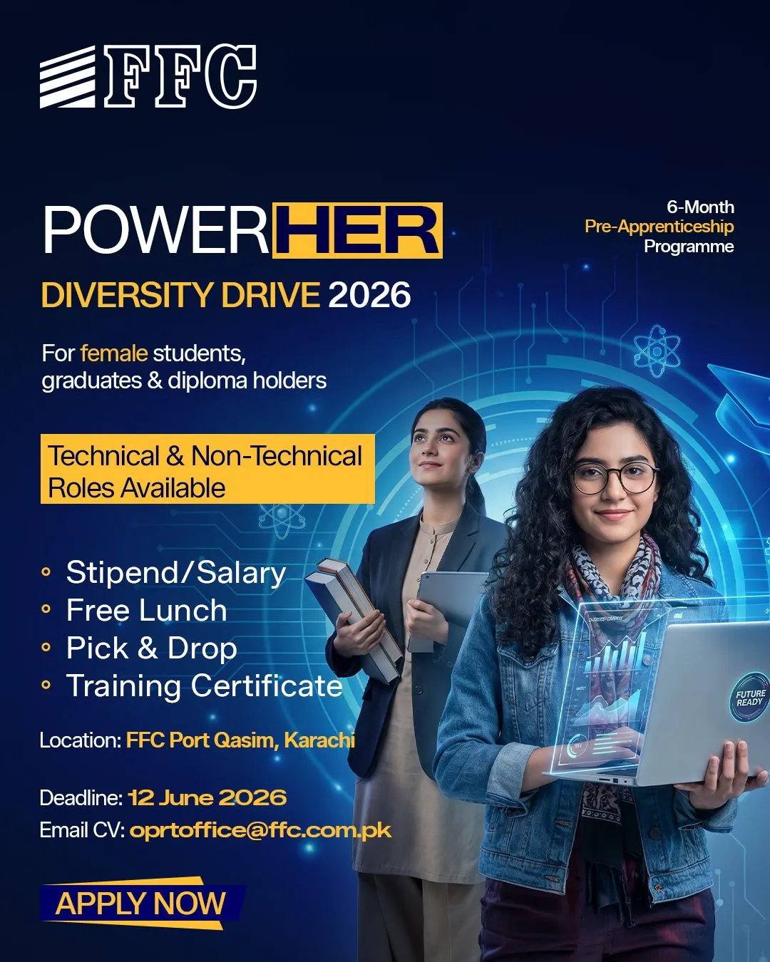 FFC PowerHER Pre-Apprenticeship Jobs 2026