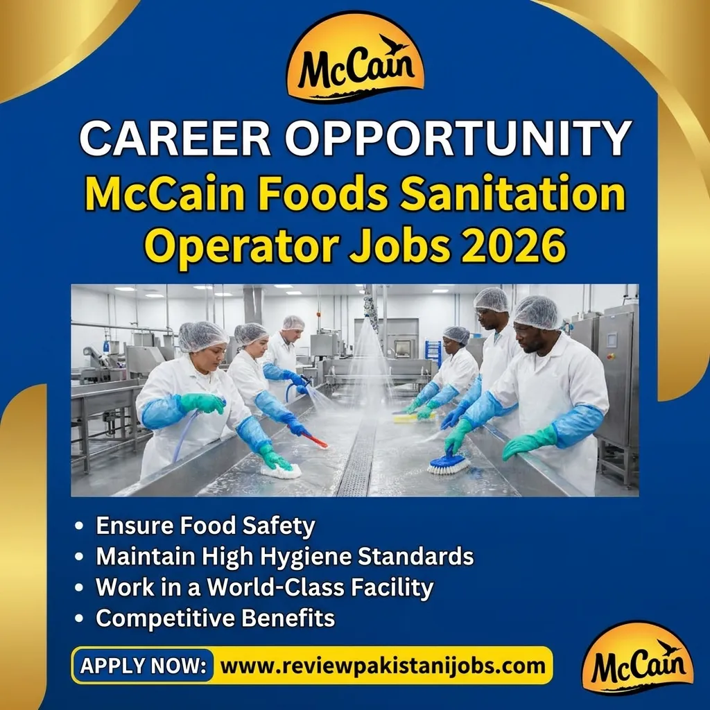 McCain Foods Sanitation Operator Jobs 2026